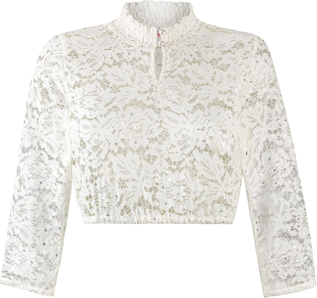 Stockerpoint Damen Deliane Bluse 40 Creme, 40 Creme