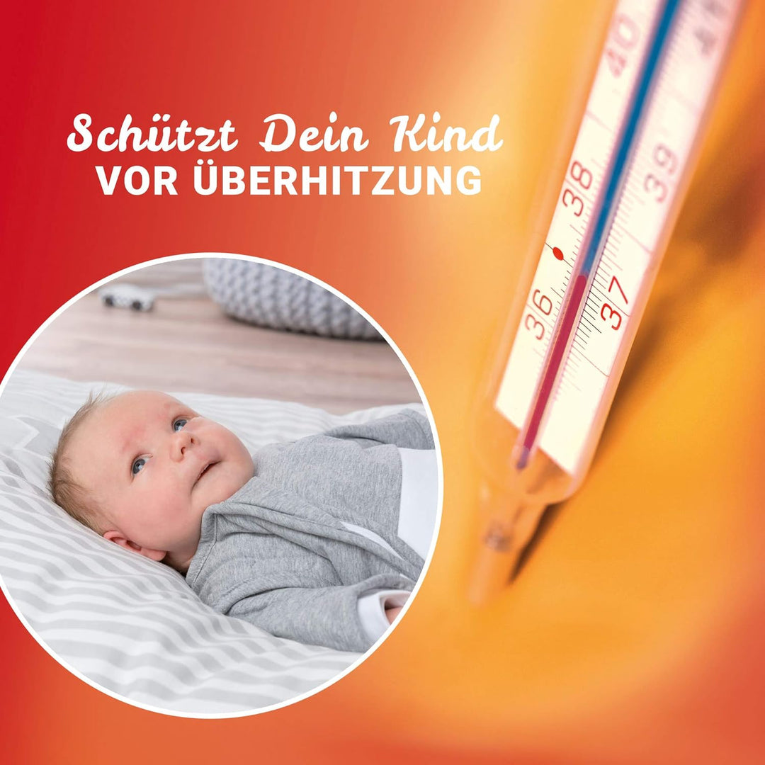 Gesslein 771199 Bubou Babyschlafsack mit abnehmbaren Ärmeln: Temperaturregulierender Ganzjahreschlaf