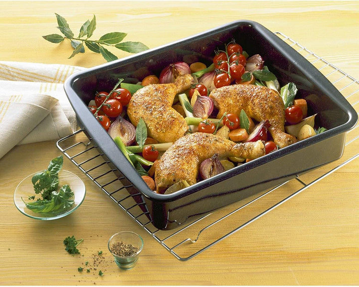 Original Kaiser Inspiration Lasagne Auflaufform gross, 36 x 30 x 8 cm, Ofenform antihaftbeschichtet,