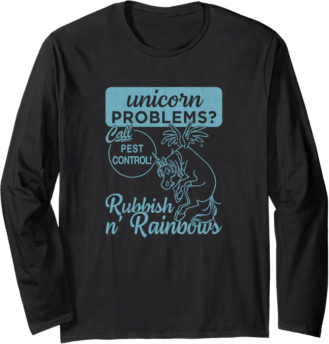 Disney Pixar Onward Unicorn Probleme Ruf Schädlingsbekämpfung an Langarmshirt