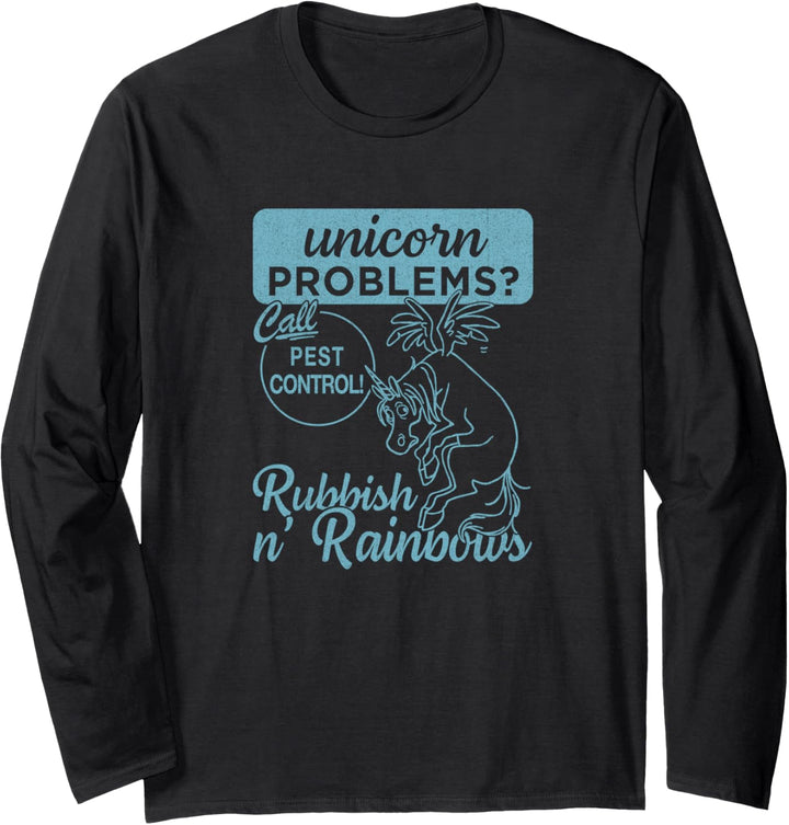 Disney Pixar Onward Unicorn Probleme Ruf Schädlingsbekämpfung an Langarmshirt