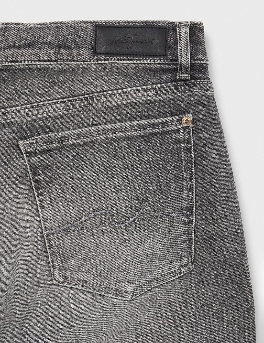 7 For All Mankind Damen Josefina Luxe Vintage with Worn Out Hem Jeans 23W / 23L Grau, 23W / 23L Grau