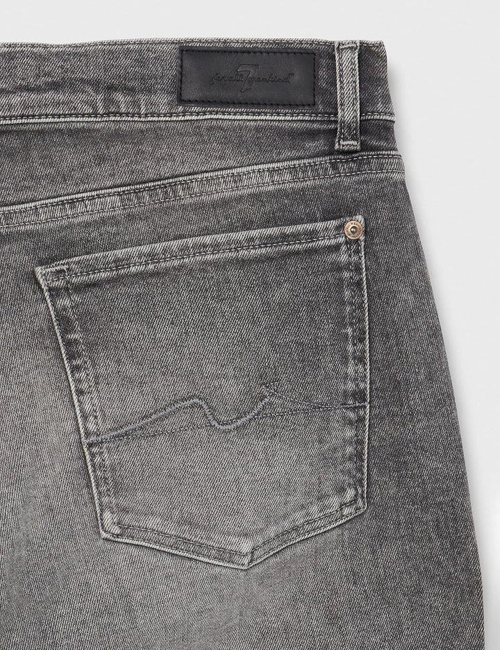 7 For All Mankind Damen Josefina Luxe Vintage with Worn Out Hem Jeans 23W / 23L Grau, 23W / 23L Grau
