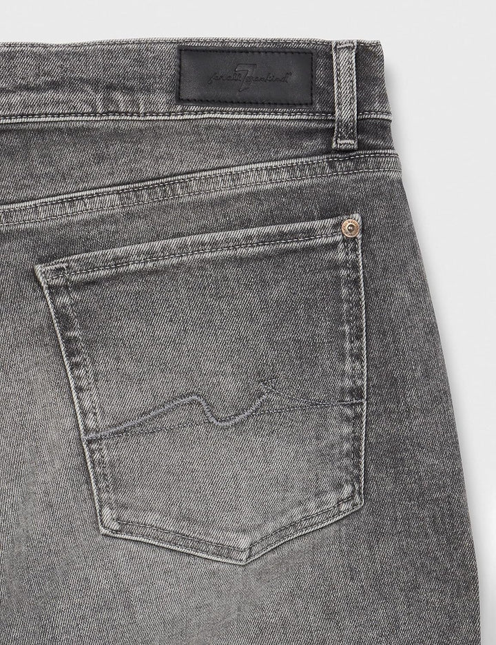 7 For All Mankind Damen Josefina Luxe Vintage with Worn Out Hem Jeans 23W / 23L Grau, 23W / 23L Grau