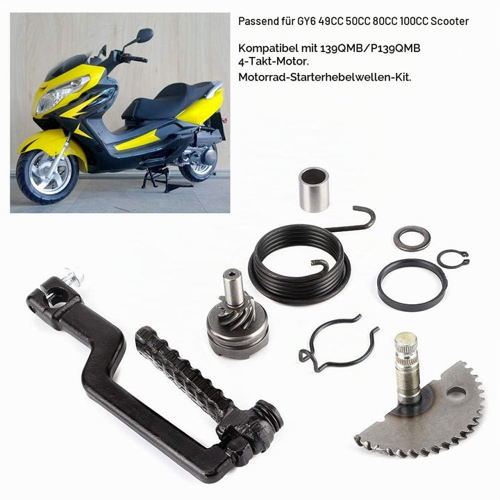 Scooter Moped Kickstart Zahnrad Starterwelle Rebuild Kit Leerlauf Zahnrad Federstart Montage Passend