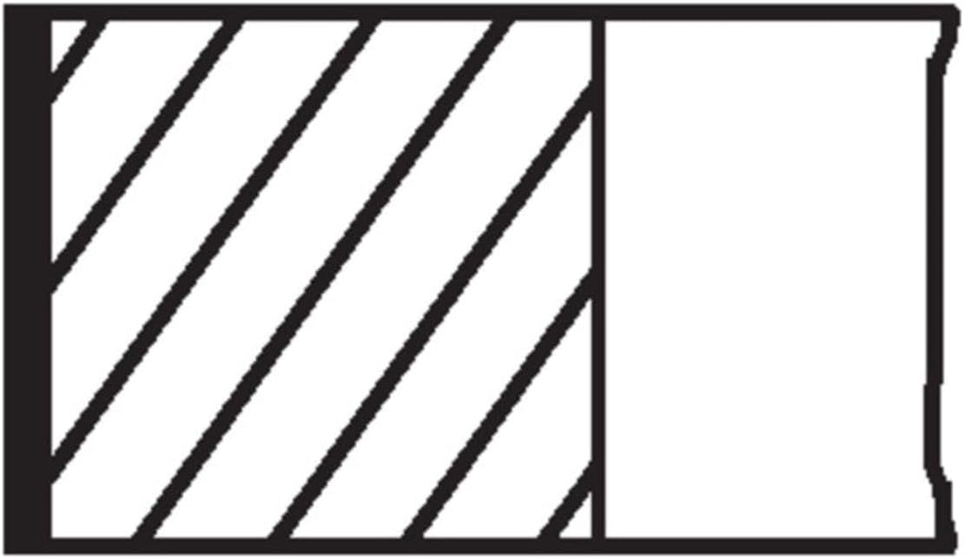 Mahle 040 RS 10012 0N0 - Kolbenringsatz