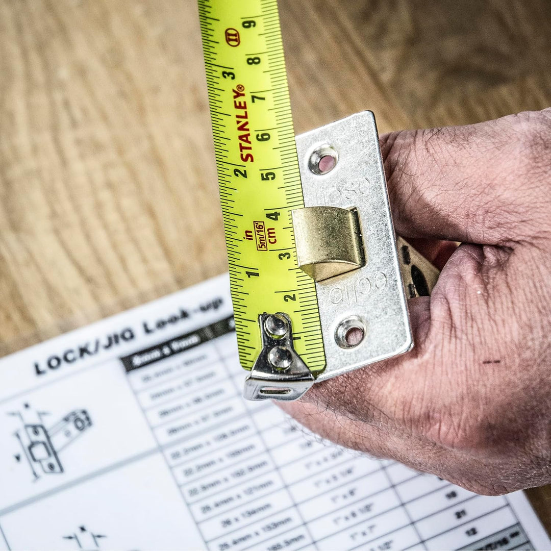 Trend Profi-Schablone für Türschlösser aus Holz, 20 austauschbare Einsätze, LOCK/JIG/C 1. LOCK/JIG/C