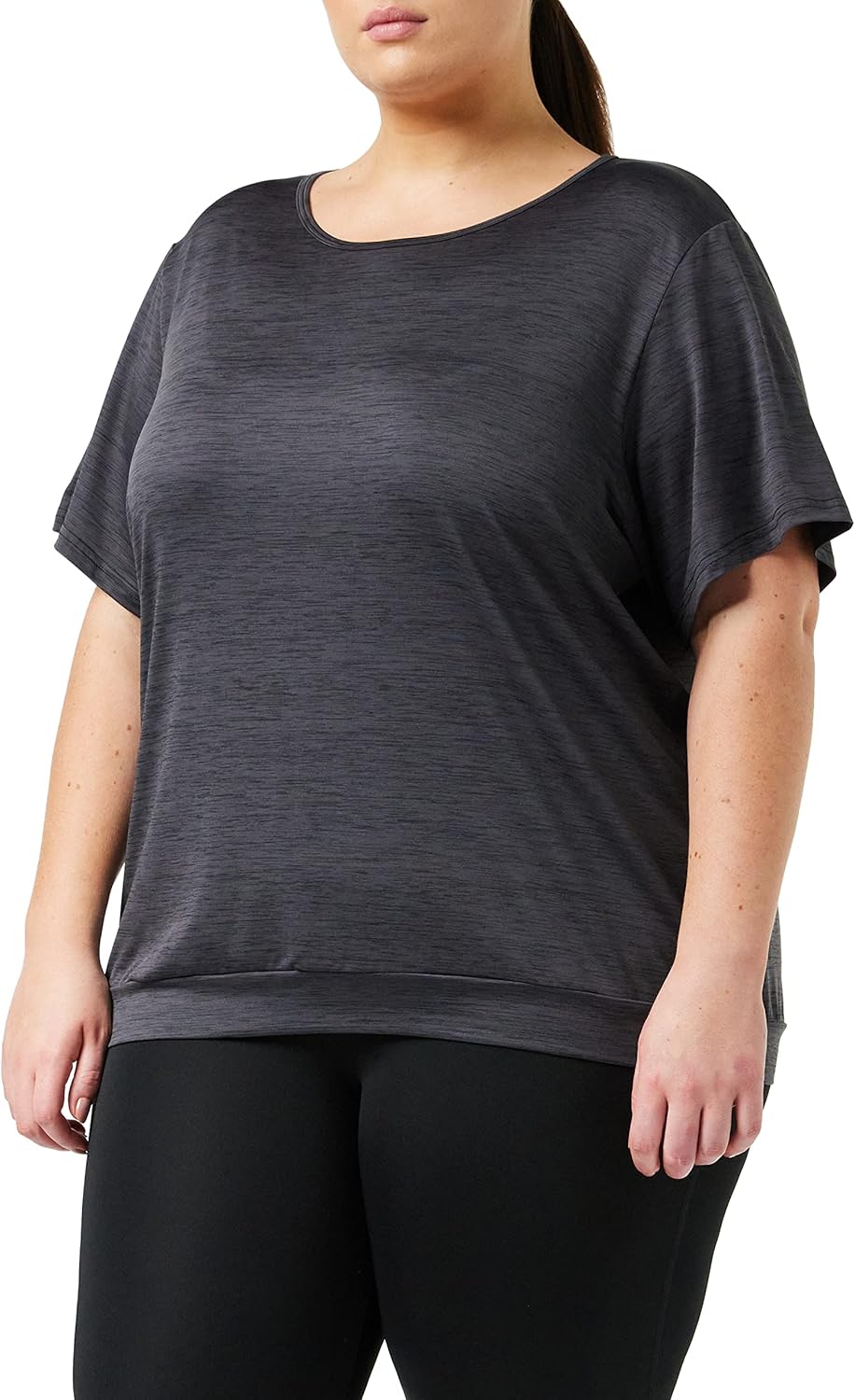 ENERGETICS Damen Jewel Ii WMS T-Shirt 50 Melange/Schwarz, 50 Melange/Schwarz