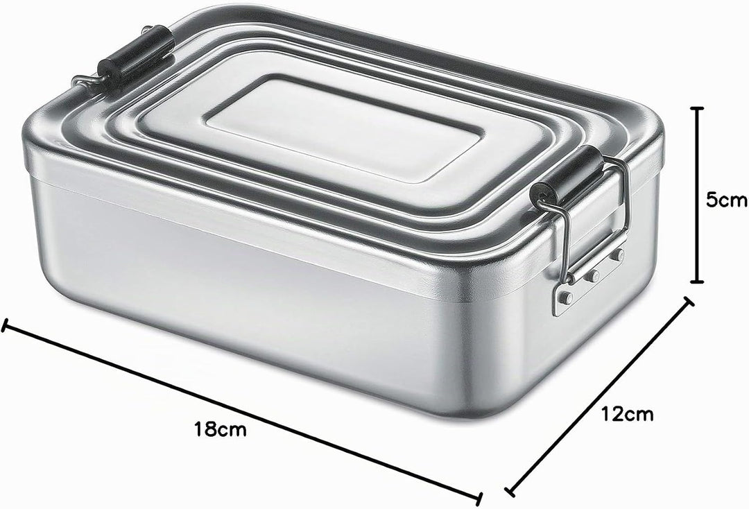 Küchenprofi Lunchbox klein, Aluminium silber Silber 18cm, Silber 18cm