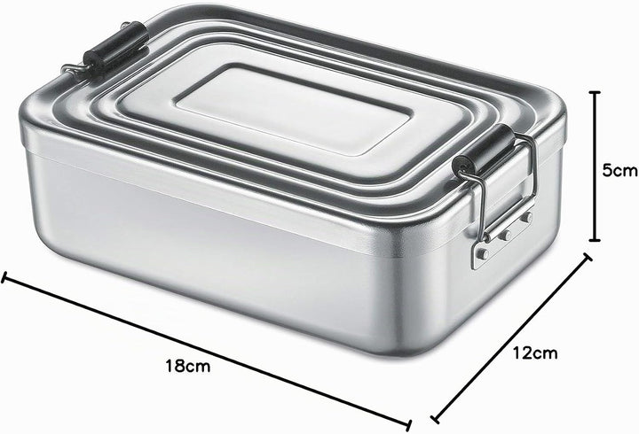 Küchenprofi Lunchbox klein, Aluminium silber Silber 18cm, Silber 18cm
