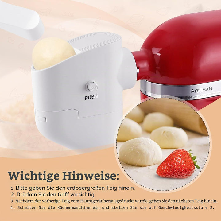 Gourmet Pasta Maker Aufsatz für KitchenAid Standmixer | 7 austauschbare Nudelplatten, für Spaghetti,