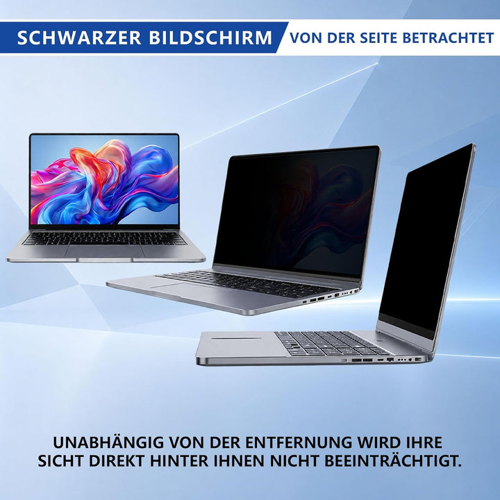 Magnetischer Laptop Blickschutzfolie für 16 Zoll 16:10 Bildschirm black 16 Zoll Laptop 16:10, black