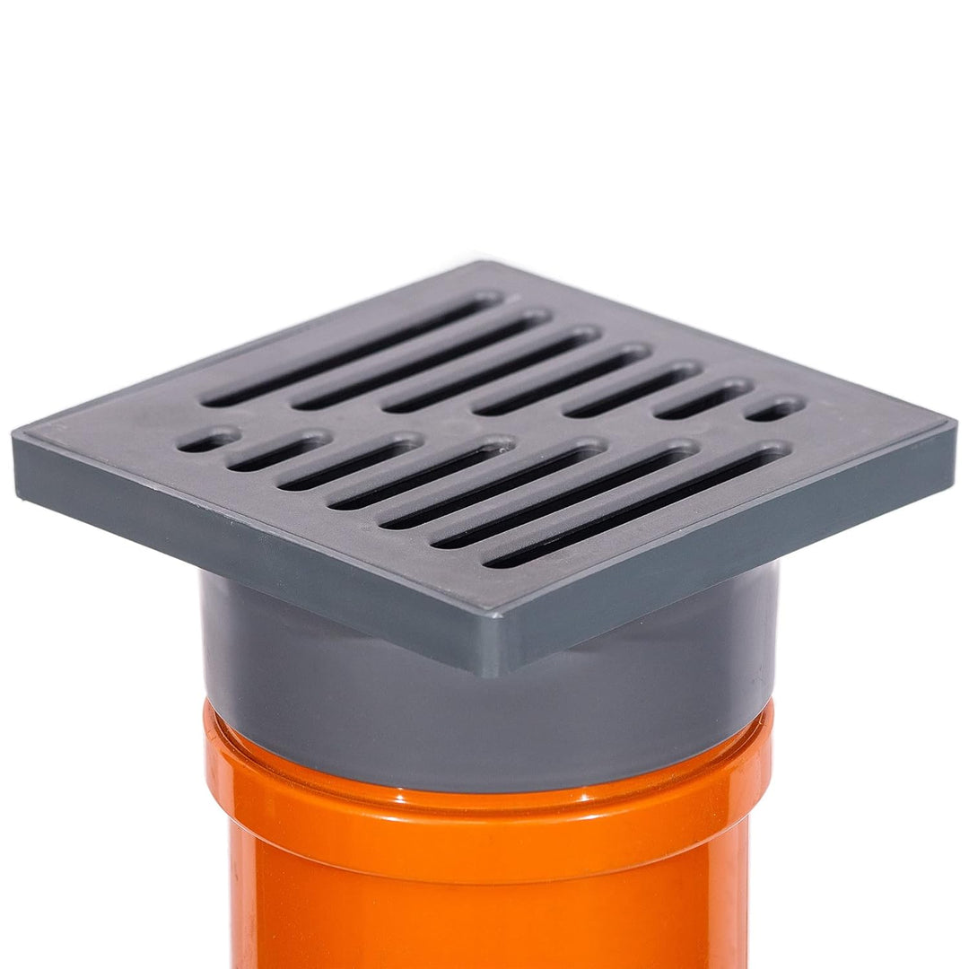 Sickerschacht Regenwasser 110 mm x Länge 1m - Drainagerohr Hofablauf Bodenablauf 15 x 11 cm - Entwäs