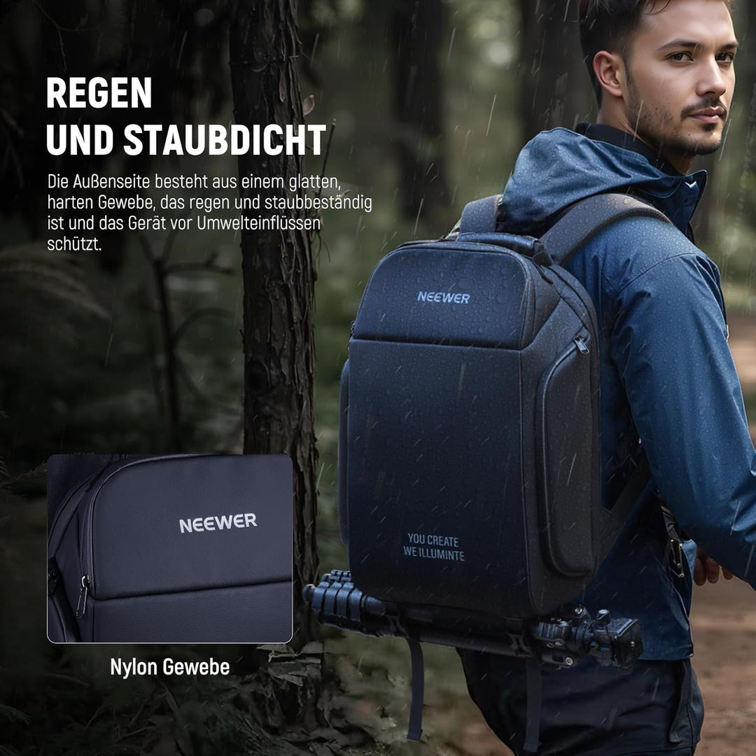 NEEWER Basics Kameratasche für Fotografen, Wasserdichter Digitalkamera Rucksack, stossfestes grosse
