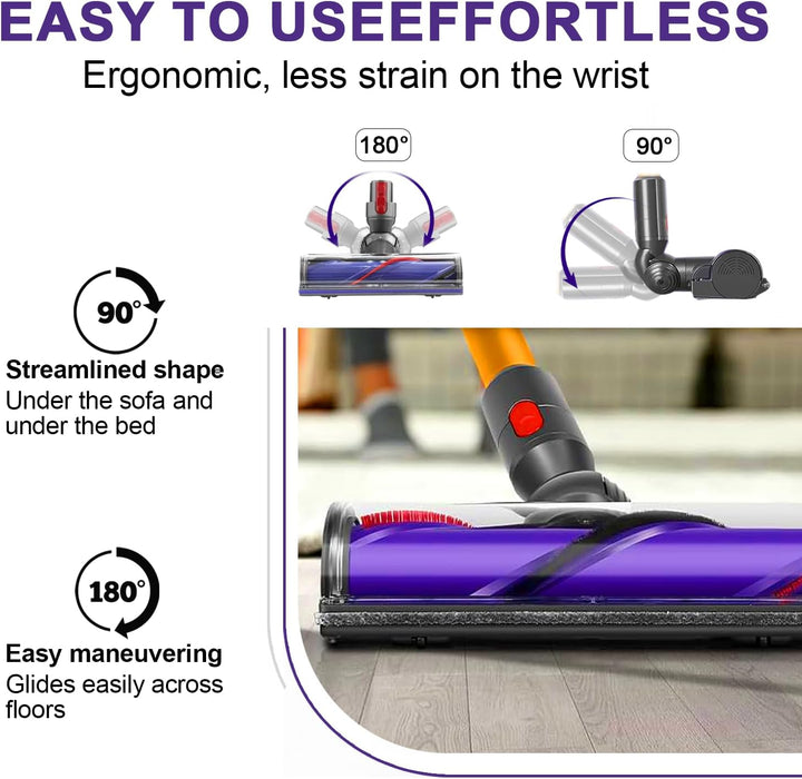 Elektrische Bürste kompatibel für Dyson V7 V8 V10 V11 V15，Ersatzteil Direktantrieb Reiniger Kopf Tur