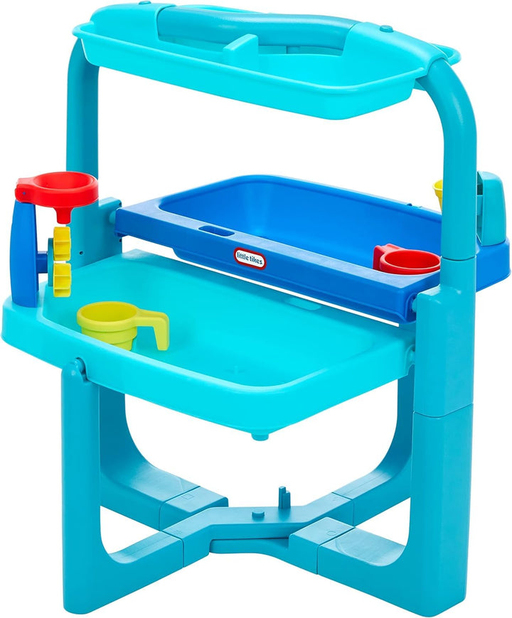 little tikes Easy Store Wassertisch - Faltbares Outdoor-Spielset mit Zubehör für Wasserspass - Lässt