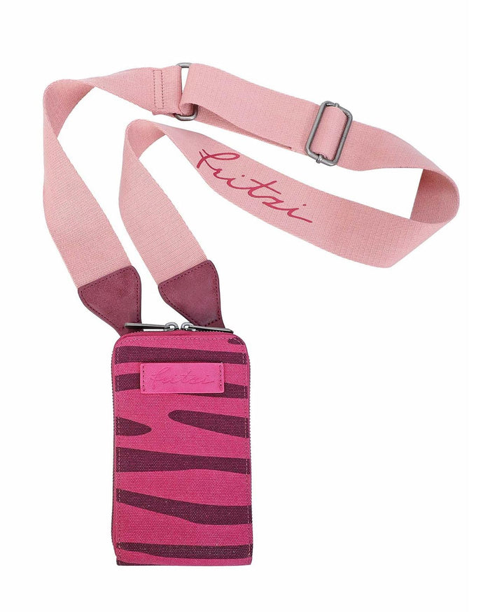 Fritzi aus Preussen Izzy08 Jozy Canvas Handytasche 11 cm Canvas Zebra Pink, Canvas Zebra Pink