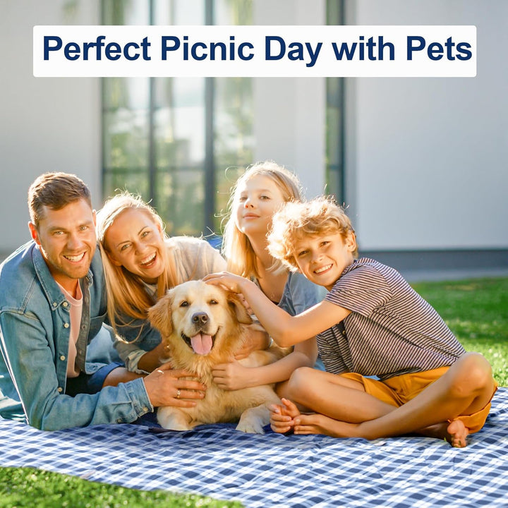 Picknickdecke 300x300cm, Stranddecke Wasserdicht Sandfrei Outdoor Decke Waschbar XXL Picknickdecken,
