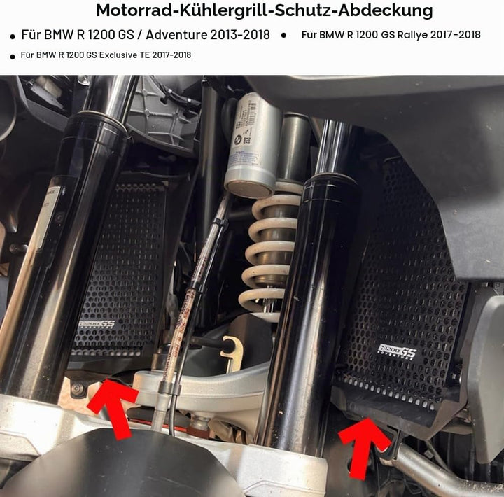 Kühlerschutz Kühler Kühlerabdeckung für B-M-W R 1200 GS R1200GS/Adventure 2013-2018 | R1200GS Rallye