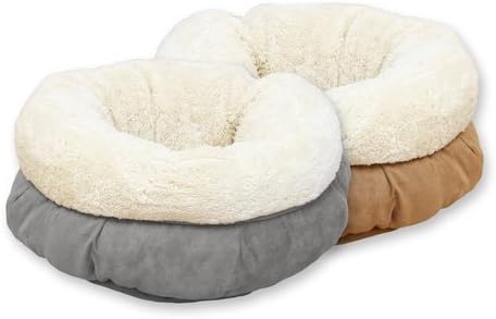AFP AFPK02136 Katzenbett Lambswool Donut Bed, grau