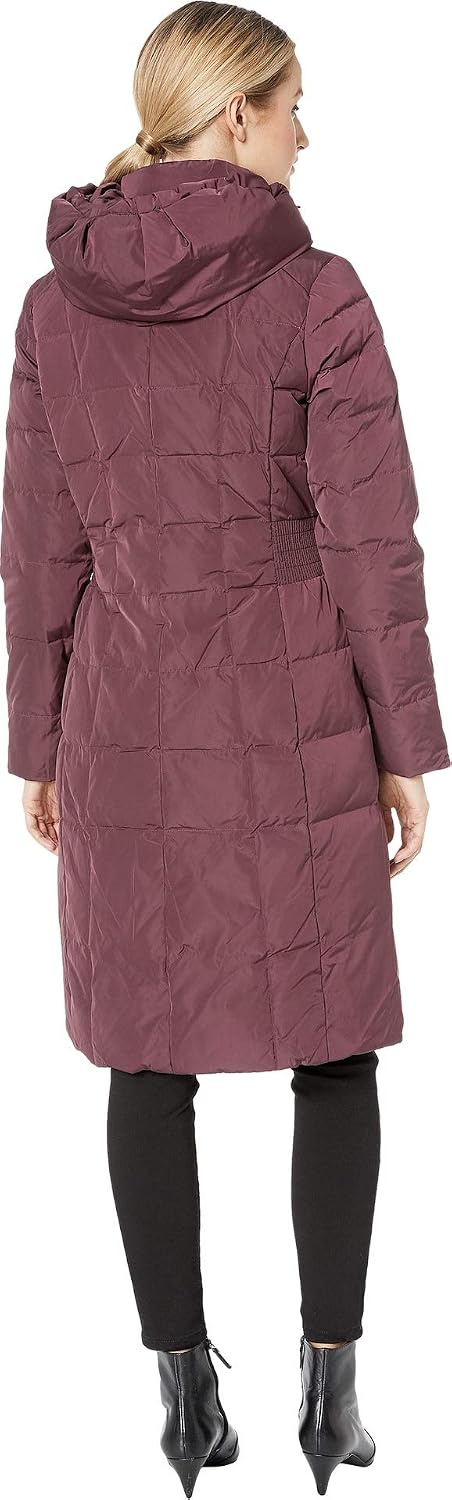 Cole Haan Damen Langer, Gesteppter Puffermantel Daunenjacke Daunenjacke für Oberbekleidung (1er Pack