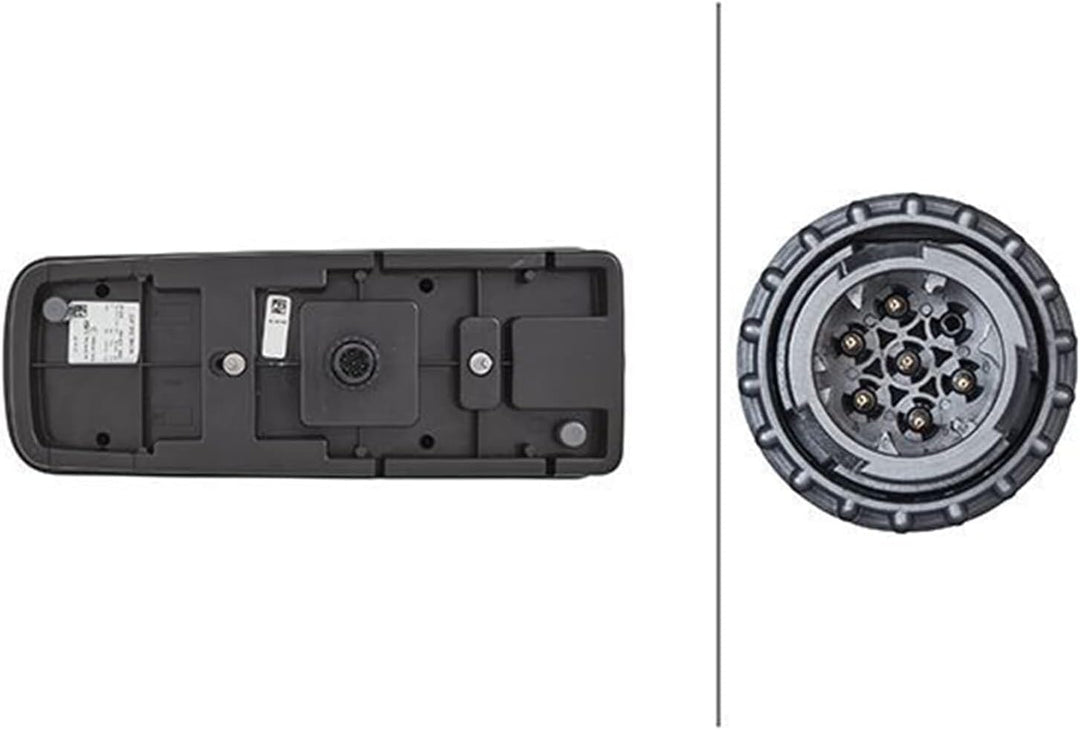 HELLA - Heckleuchte - Truck Full LED - LED - 24V - 2VP 012 381-361 Standard Ausführung rechts DIN St