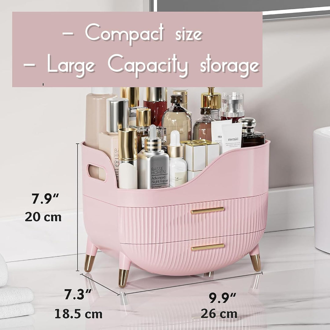 Kousee Makeup-Organizer mit Schubladen, Hautpflege-Organizer für Vanity, Aufbewahrungsbox mit Griff,