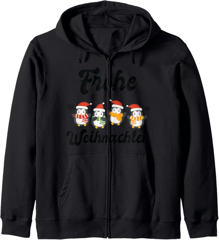 Weihnachten Weihnachtsmann Pinguine Kapuzenjacke
