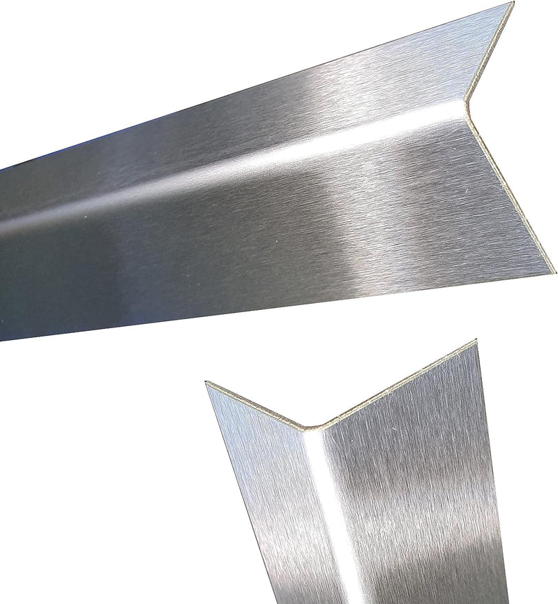 Edelstahl Winkelprofil V4A Länge 1000 mm Schenkel 100 x 100 mm Edelstahl Kantenschutz Wst.14571 Edel
