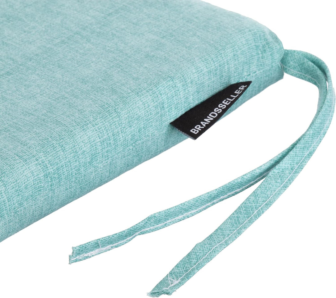 Brandsseller Sitzkissen ca. 40x40 cm mit Klettverschluss Stuhlauflage Sitzauflage 4 Kordelbändern fü