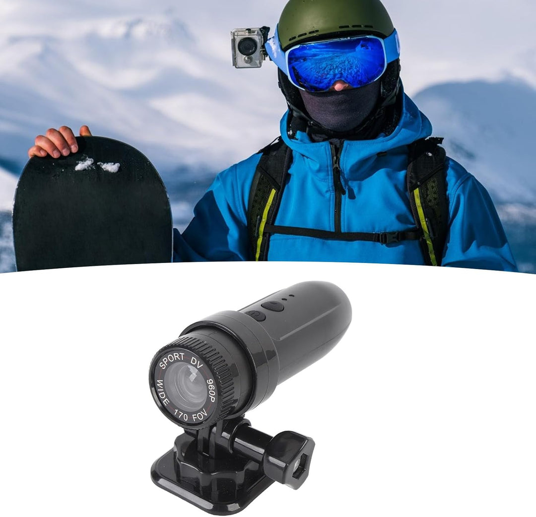 Luocute Sport-DV-Action-Kamera-Camcorder, 1280 X 960, 170 Grad Weitwinkel, IP67 Wasserdicht, Tragbar