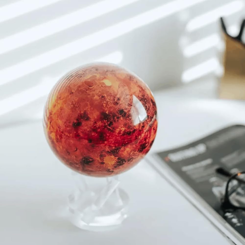 MOVA Globus Weltraumserie Venus 4.5" mit Sockel, solarbetriebener rotierender Globus, einzigartiges