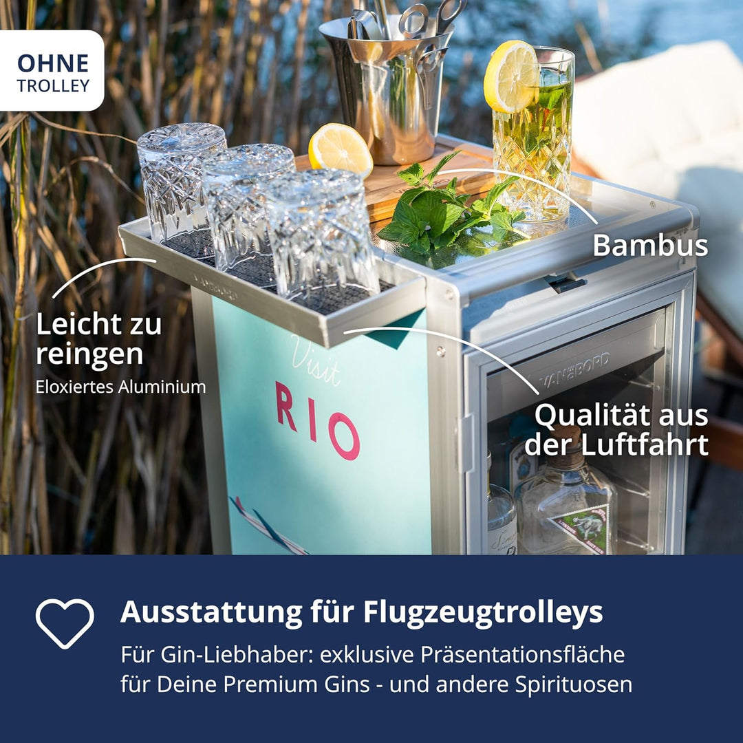 VanDeBord Ausstattungspaket Gin-Set, Zubehör für Flugzeugtrolleys, Airline Trolleys
