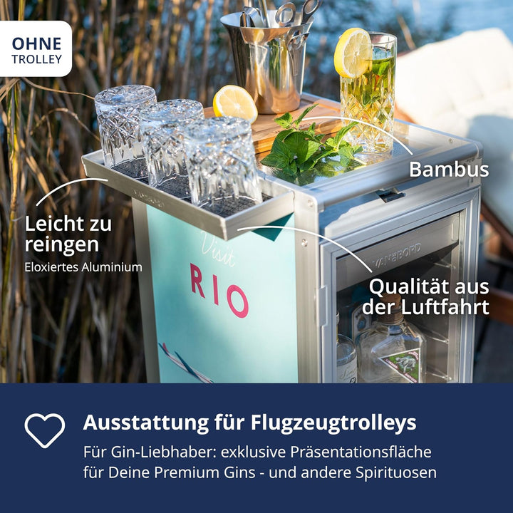 VanDeBord Ausstattungspaket Gin-Set, Zubehör für Flugzeugtrolleys, Airline Trolleys