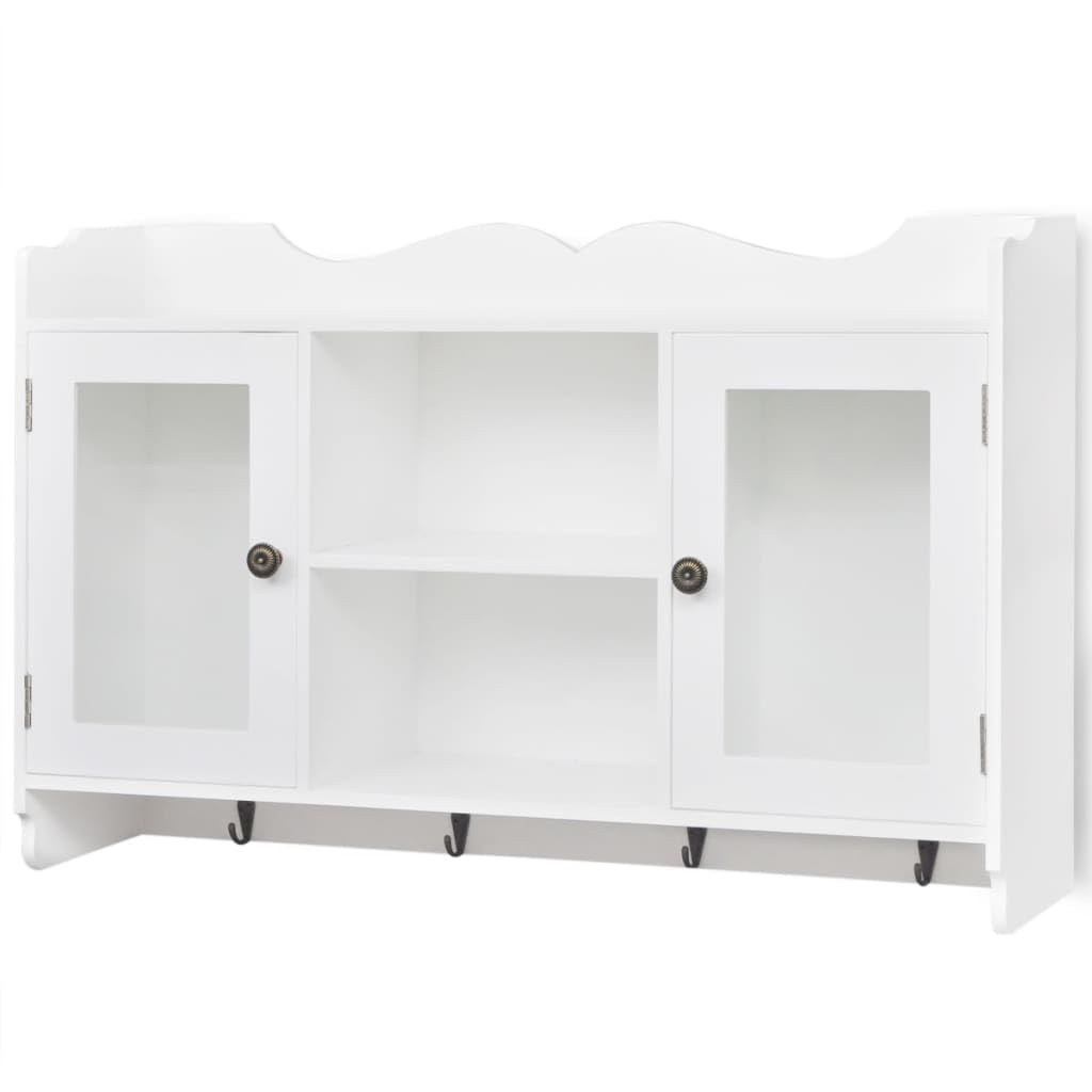 vidaXL Wandschrank Küchenschrank Landhaus Bücher/DVD/Gläser Schrank Regal MDF