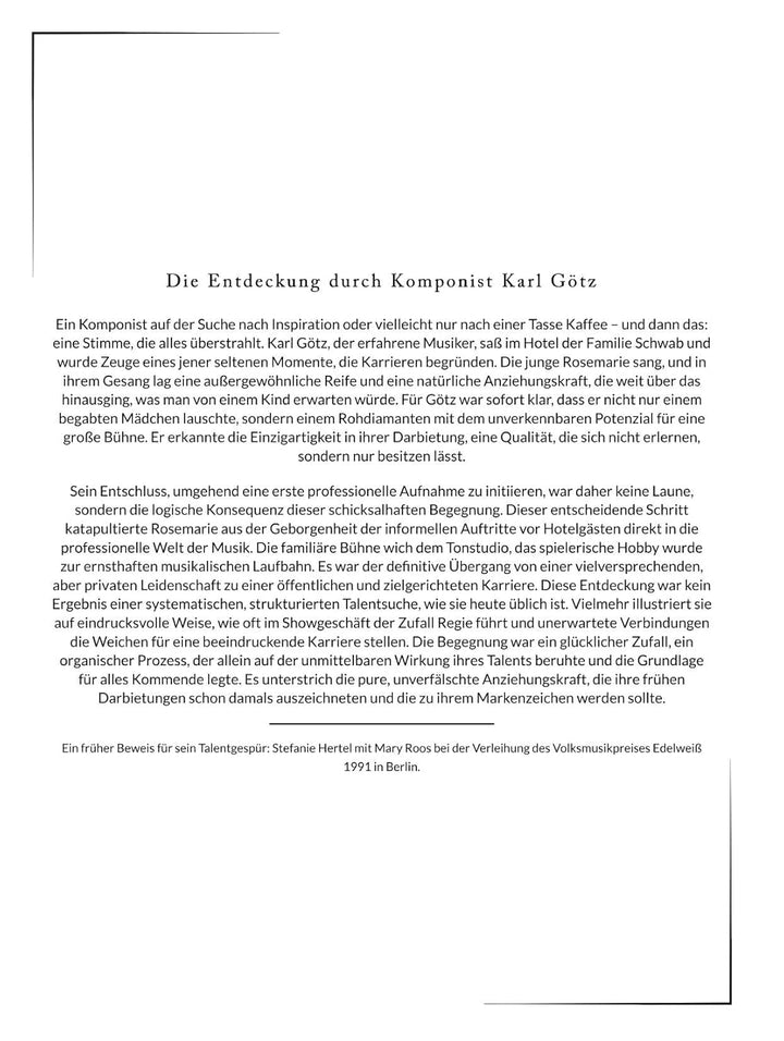 Die Biografie über Mary Roos: Schlager mit Klasse. Komplett in Farbe, Taschenbuch