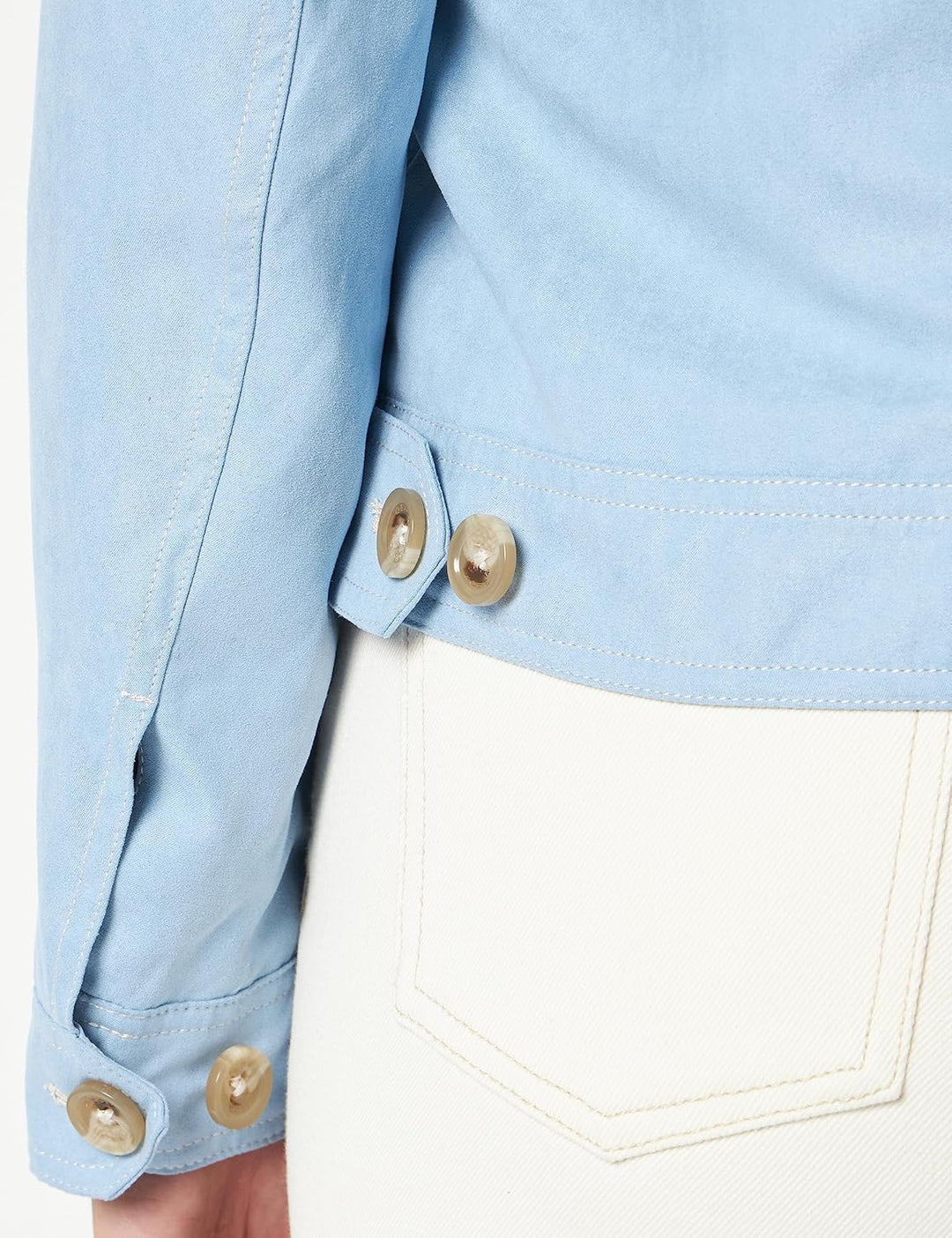 Geox Damen W Licena Jacket 38 Dusty Blue, 38 Dusty Blue
