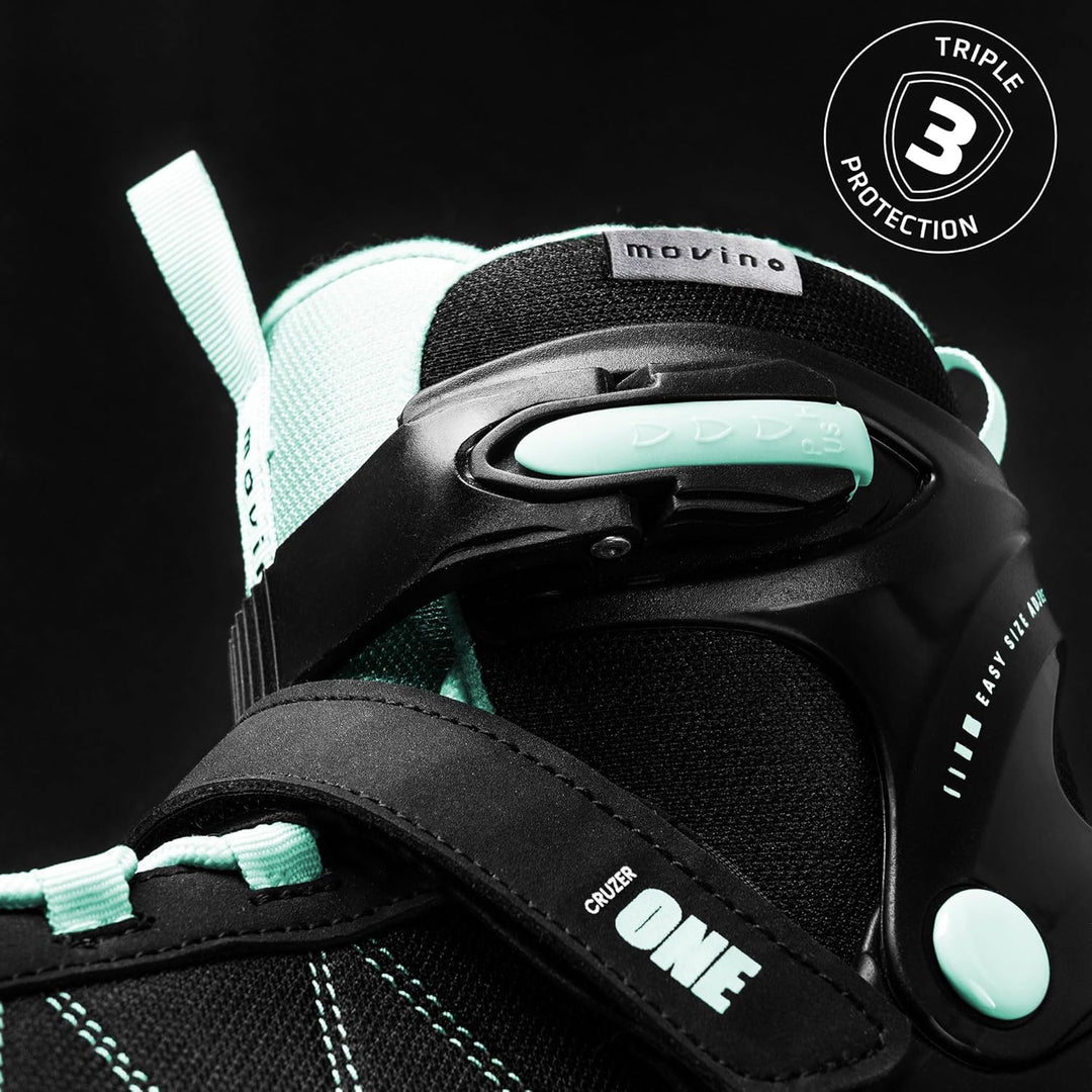 Movino Inline Skates | Cruzer One | Verstellbare Rollschuhe | Inliner für Damen Mädchen Jungen | Inl