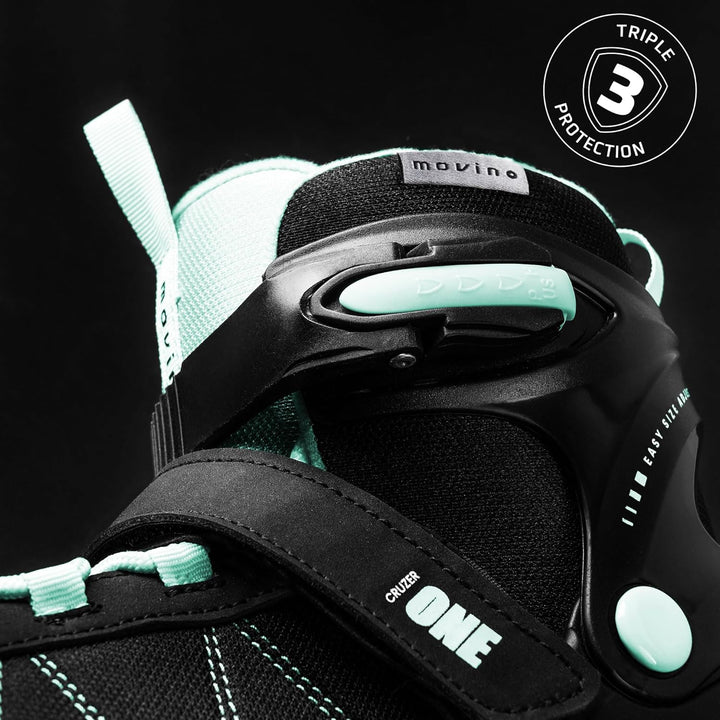 Movino Inline Skates | Cruzer One | Verstellbare Rollschuhe | Inliner für Damen Mädchen Jungen | Inl