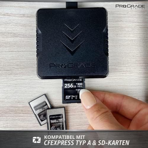 CFexpress Typ A und SDXC/SDHC UHS-II Kartenleser mit Zwei Steckplätzen | USB 3.2 Gen 2 | von ProGrad