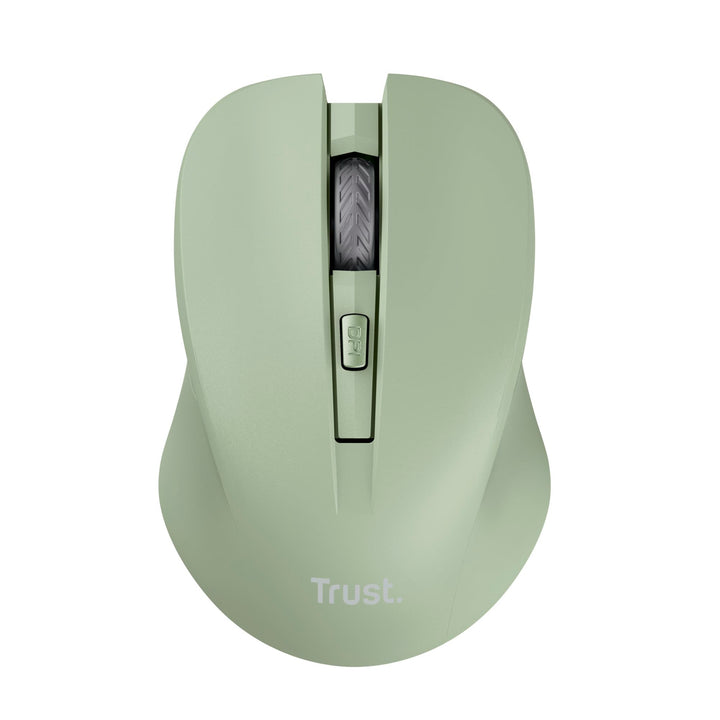 Trust Mydo Leise Funkmaus, 82% aus Recyclingkunststoff, 1000-1800 DPI, Verstaubarer USB Mikroempfäng