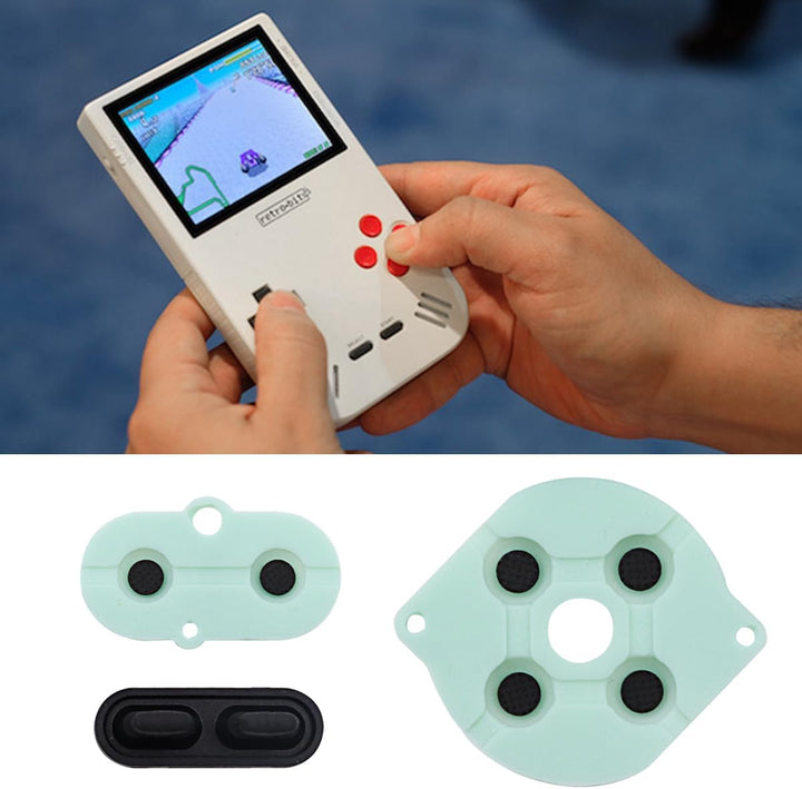 GBC Leitfähiger Kleber AB-Taste Kreuztaste GBC Spielkonsolen-Taste Gummipad für Game Boy Color/Gameb