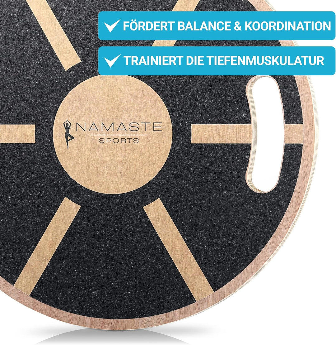 NAMASTE Sports® Balance Board - Rutschfester Gleichgewichtstrainer zur Verbesserung der Balance I Wa