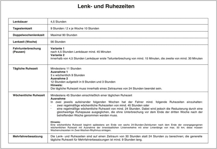 20 Persönliche Kontrollbücher DIN A5 quer, Tageskontrollblätter, Fahrtenkontrollbuch, Kontrollblätte