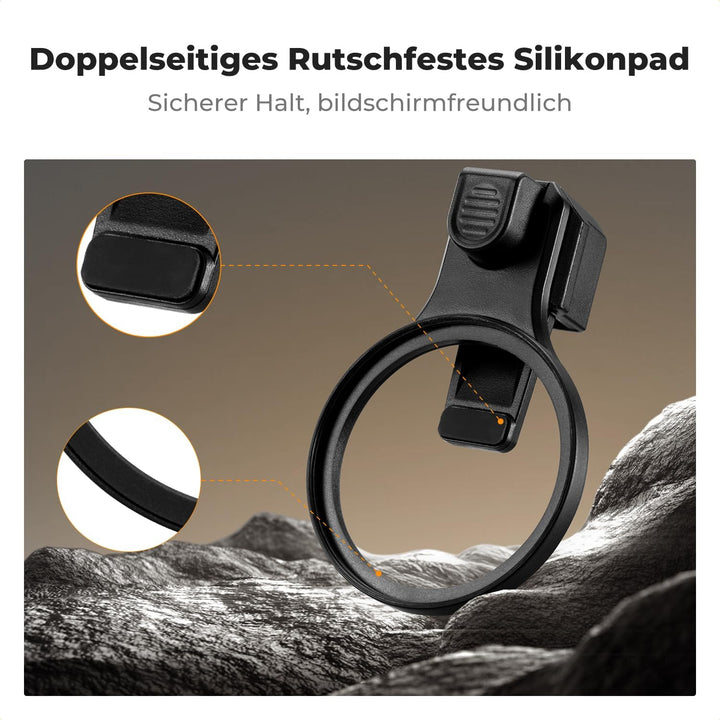 K&amp;F CONCEPT 58mm Universeller Filterclip für Handy mit Druckknopf | kompatibel mit iPhone 16/15/14/1