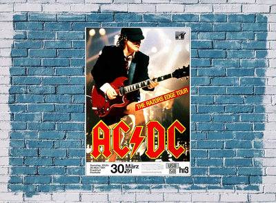 AC/DC - Razors Edge, Frankfurt 1991 » Konzertplakat/Premium Poster | Live Konzert Veranstaltung | DI