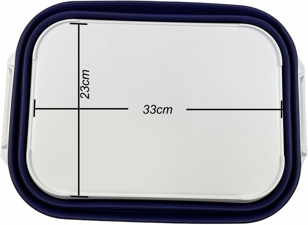 SAMMART 13L zusammenklappbare Wanne mit Griff – tragbarer Outdoor-Picknickkorb/Krater – Faltbare Ein