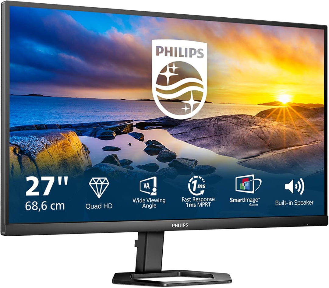 Philips 27E1N5500LA - 27 Zoll QHD Monitor, Lautsprecher, höhenverstellbar (2560x1440, 75 Hz, Display