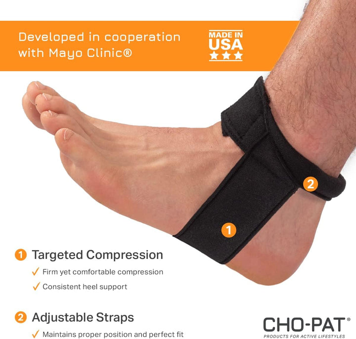Cho-Pat gross schwarz Achilles Tendon Strap