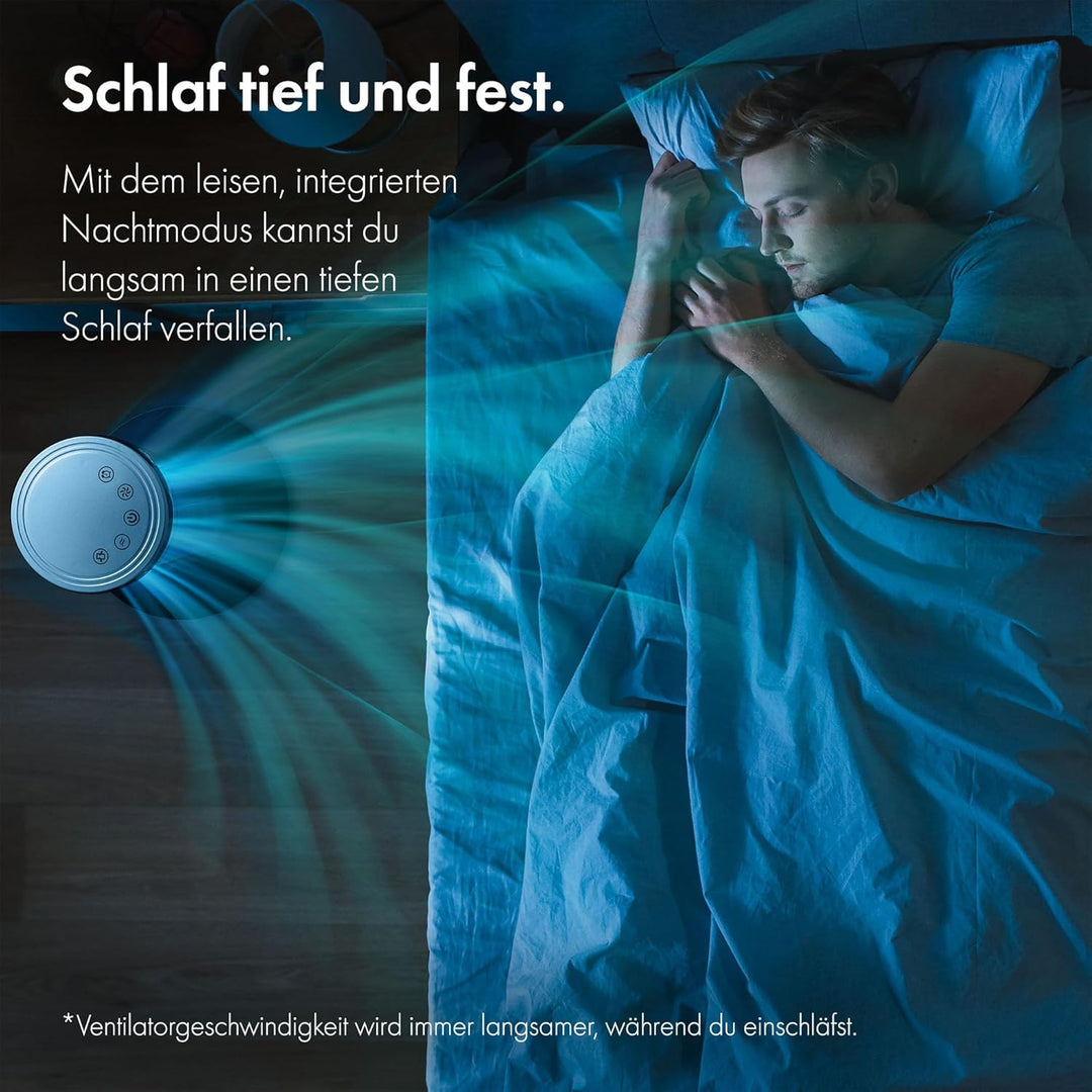 VonHaus 87 cm Turmventilator, Elektroventilator, Schwenkender Ventilator Leise für Jeden Raum, Venti